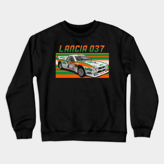 Lancia 037 Group B Totip Crewneck Sweatshirt by PjesusArt